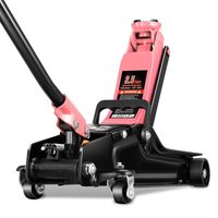 Gato hidráulico de perfil bajo de 2.5 toneladas para elevación lateral de vehículos, ideal para el acceso a la parte inferior del vehículo. Gato de taller de acero.