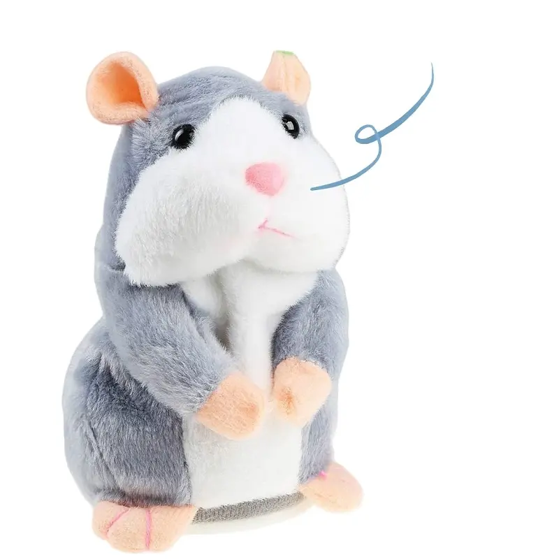 Wholesale Talking Record Plush Interactive Toys Talking Hamster Plush Toy Repeat What You Say Funny Kids Stuffed Toys