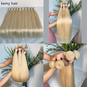 613 biondo naturale onda di <span class=keywords><strong>capelli</strong></span> fasci di osso brasiliano <span class=keywords><strong>capelli</strong></span> lisci trama non trasformati di <span class=keywords><strong>capelli</strong></span> vergini tessitura per le donne di colore - Product Image 5