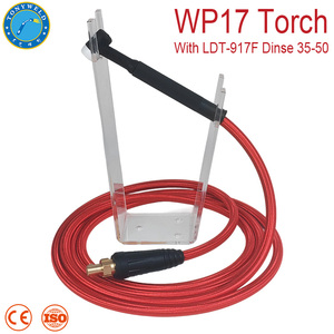 Torche de soudage <span class=keywords><strong>TIG</strong></span> WP17 refroidie par air 150A avec câble tressé rouge pour soudage DC AC - Product Image 2