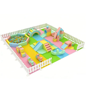 Centro de <span class=keywords><strong>Educación</strong></span> Temprana, Combinación de Escalada y Tobogán Suave, Escalera de Entrenamiento Sensorial para Bebés, Tobogán de Juguete Suave para Interiores - Product Image 1