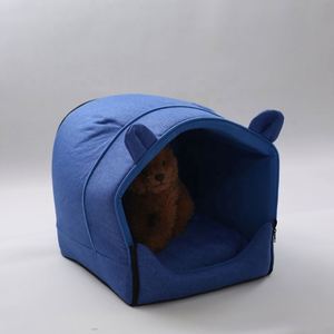 Factory Price Pet Cat Soft Sided Cage Warm Winter <b>Nest</b> Soft Foldable Dog Sleeping House Cat <b>Nest</b> With Mat - Product Image 5