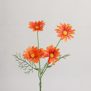 Bouquet di Margherite Artificiali a 5 Teste in Seta, Fiori Selvatici per Decorazioni Matrimoniali, Forniture per Feste, Decorazioni per Tavoli e Casa - Product Image 5