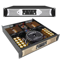 Amplificateur de puissance professionnel 400W 2 canaux 2U Classe H avec boîtier en aluminium, son surround haute résolution, système de sonorisation PA, amplificateur de mixage, enceintes