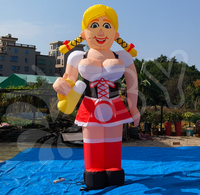 Livraison rapide fille gonflable grande publicité ballon gonflable Sarah à vendre