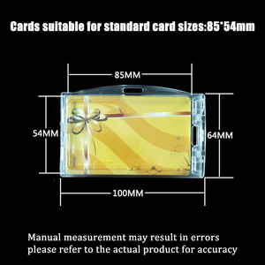 <span class=keywords><strong>Porte</strong></span>-cartes vertical en plastique dur PC entièrement transparent robuste et durable avec extracteur de cartes - Product Image 3