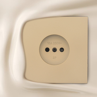 WESA Enchufe de Pared 16A con 1 Tomacorriente, Diseño Moderno de Lujo, Regleta Eléctrica Europea