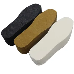 Customized cheap price friendly 100% wool felt shoe insole/ polyester felt insole made in china