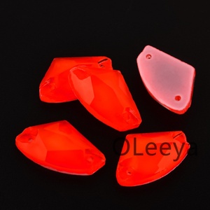 Strass à coudre OLeeya A3 en verre de qualité, couleurs néon, forme galactique, pour la décoration de bikinis, justaucorps et robes de danse - Product Image 3