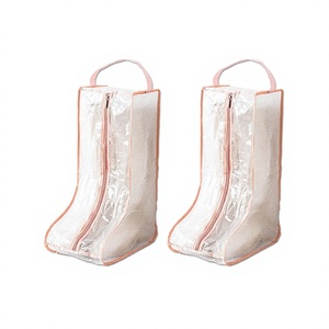 Custom Transparent PVC Riding Boot <b>Bag</b> with Zipper and Handle for Home and Travel <b>Waterproof</b> Dustproof - Product Image 2
