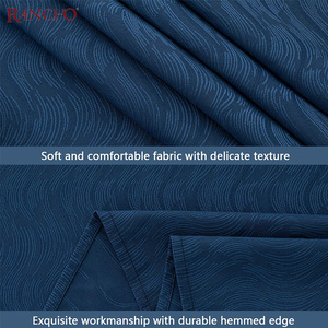 Sang Trọng Bán Buôn Khăn Trải Bàn Jacquard Màu Xanh Khăn Trải Bàn Cho Đám Cưới - Product Image 3
