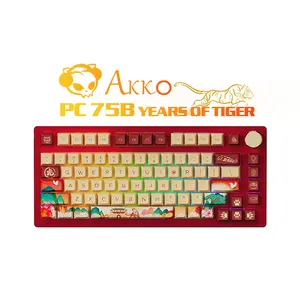 New arrivals AKKO PC75 gaming keyboards DIY RGB backlit 75 keys wireless keyboard