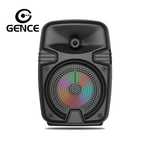 Altavoz Portátil GENCE Party Home Boomboxes con Bluetooth 5.0, Luces LED RGB, Bajos Potentes, Mini Altavoz de Plástico con Ruedas, 5W - Product Image 1