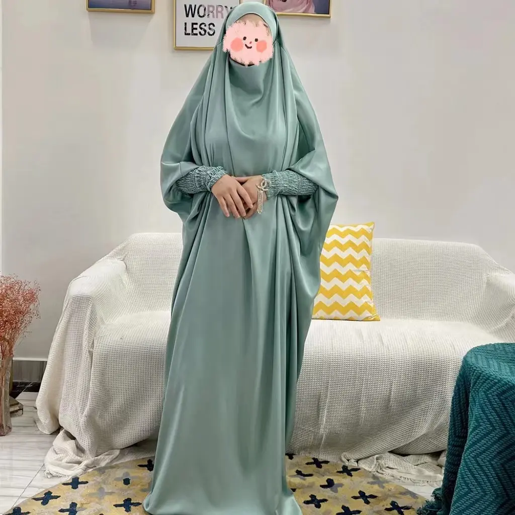 3185 Eid robe de prière islamique Modeste Khimar Hijab Abaya Français jilbab abaya robe musulmane traditionnelle musulmane vêtements et accessoires