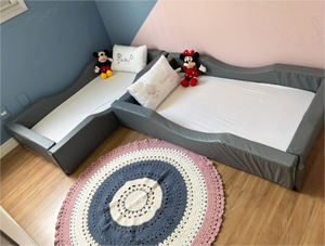 2025 Montessori thấp cách nhiệt bọt giường tầng cho trẻ em thoải mái mềm mại khung giường cho phòng ngủ hoặc trường học - Product Image 6