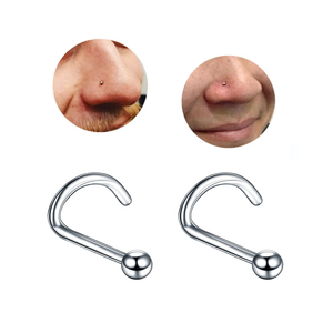 G23 Titanium <strong>Nose</strong> Pin Jewelry <strong>Nose</strong> Pin Piercing <strong>Small</strong> Ball <strong>Nose</strong> <strong>Rings</strong> Piercing Ear Studs Earrings - Product Image 4