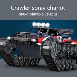 SJY-Q155 1:12 Char de combat RC en alliage haute vitesse, driftant, tout-terrain, avec pulvérisation de lumière, télécommande 2.4G, modèle réduit, 12km/h - Product Image 3