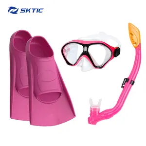 SKTIC中国工厂180全景橡胶翅片水肺潜水套件设备面罩通气管翅片浮潜潜水鱼翅组合套装
