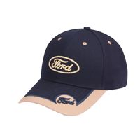 Casquette de baseball rétro européenne et américaine avec logo Ford brodé en PVC, visière incurvée, style F1, fermeture snapback