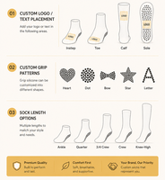 Chaussettes de yoga en coton pour femmes, automne, professionnelles, Pilates, fitness en intérieur, danse, antidérapantes, mi-mollet, avec logo