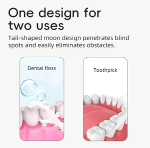 Doppia linea ortodontico filo interdentale raccogli denti profondi pulizia senza brandelli e senza rompere impugnatura facile scivolare facilmente dai denti - Product Image 6