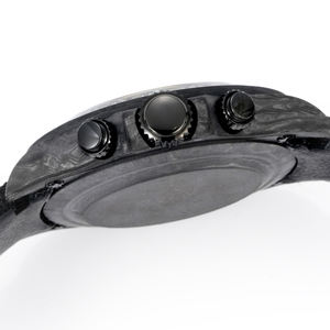 Montre mécanique pour homme, chronographe léger de qualité supérieure, boîtier en carbone, trois sous-cadrans, cadran noir, rouge, vert, jaune - Product Image 4