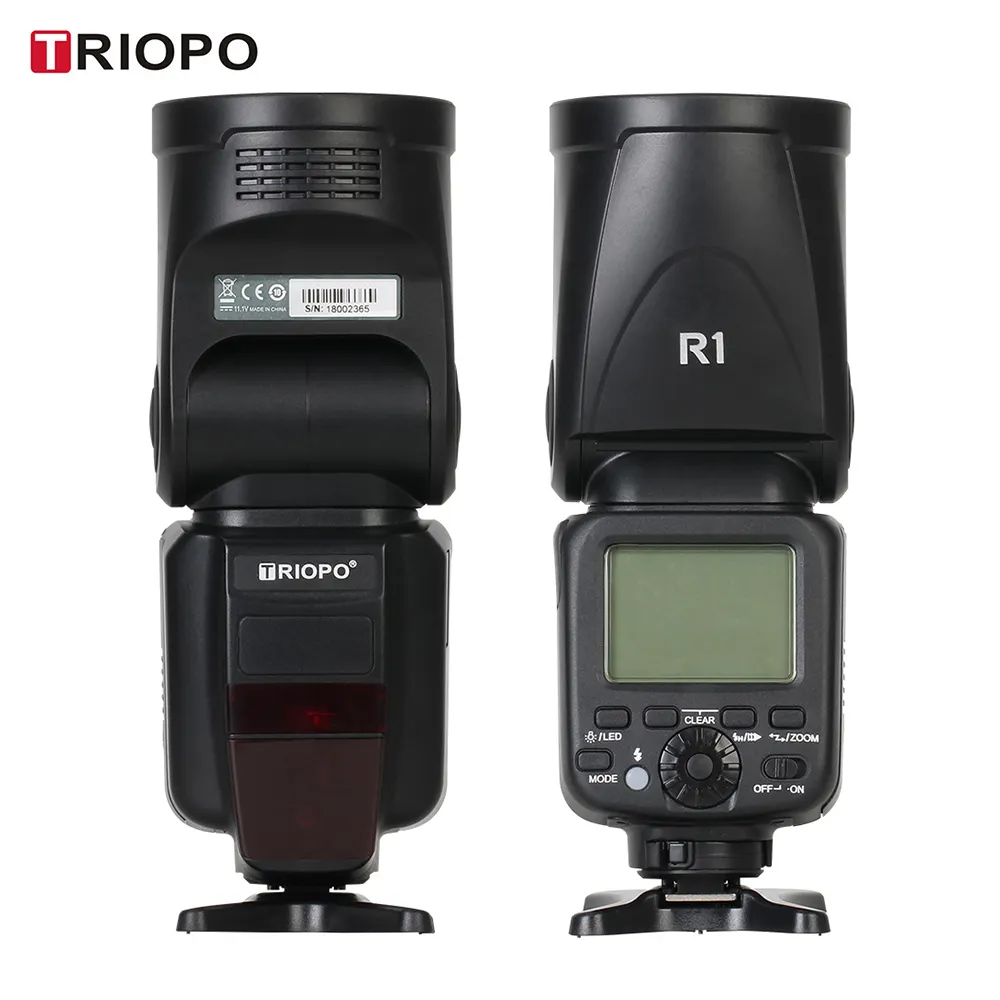 TRIOPO R1 TTL Li-Ion Speedlight ไฟแฟลชกล้องถ่ายรูปมืออาชีพสำหรับ Canon Nikon VS GODOX V1