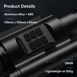 Cámara Monocular de Visión Nocturna Digital HD 1080P NV075, Nueva Llegada, con Retícula y Cursor para Posicionamiento de Objetivo, Clip para Camping - Product Image 4