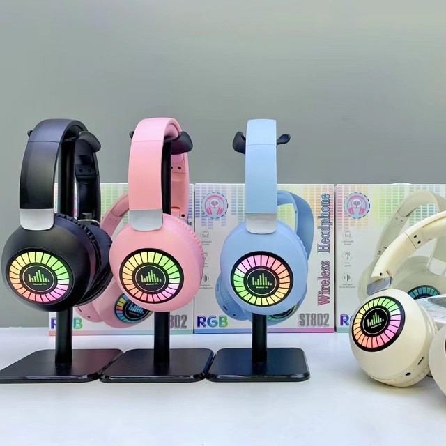 ST-802 Auriculares Inalambricos Wireless Foldable Earphone Headworn Noise Cancelling Headphones Blue Tooth Headband Headset