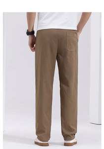 Pantalon décontracté sport pour homme, nouvelle collection été, respirant, léger, taille mi-haute, infroissable, coupe droite - Product Image 2