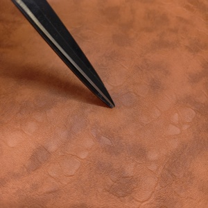 <span class=keywords><strong>Simili</strong></span> <span class=keywords><strong>cuir</strong></span> PVC imperméable 0,7 mm pour canapé, <span class=keywords><strong>cuir</strong></span> vinyle <span class=keywords><strong>blanc</strong></span> à motif pierre avec support en toile de pêche pour meubles - Product Image 3