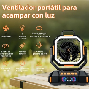 40000mAh Portable Rechargeable LED Camping Fan with Remote Control Brushless Motor Low Noise <b>Box</b> Packaging - Product Image 5