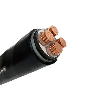 armored cable 150 sqmm for lv pure bare copper 120mm2 4x95 corrugated cable copper xlpe power cable