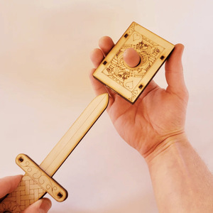 Estación independiente hecha a mano de madera DIY Magic Set Spoof Wooden DIY Magic Sets personalizables - Product Image 3