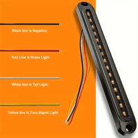 Feu arrière automatique LED feu d'identification de remorque Led clignotant feu arrière barre bande camion feux de position latéraux arrière