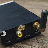 DAC/AMP Bluetooth Óptico Coaxial USB Tipo C 3.5mm para Auriculares 352.8kHz 32bit Receptor Decodificador Amplificador HiFi de Escritorio con Pantalla y Perilla