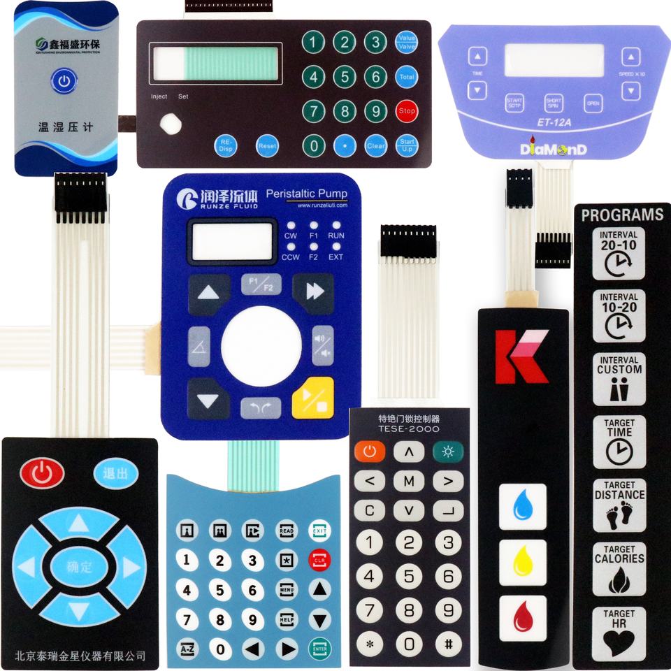 Custom-pattern Embossed Control Membrane Switches Manufacturer Supplied ...
