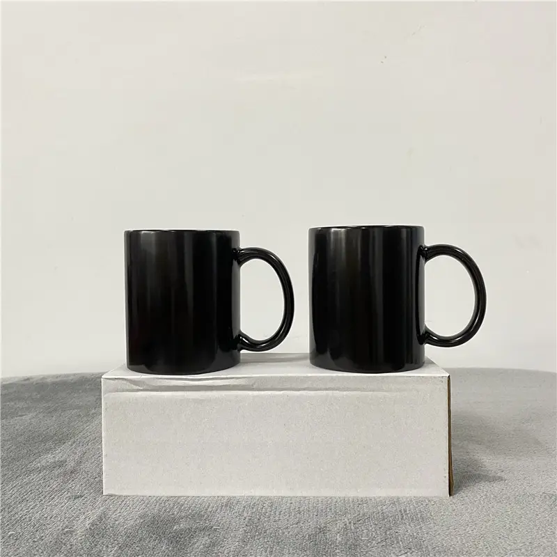 Thêm Chất Lỏng Nóng Và Hình Ảnh Sẽ Xuất Hiện Màu Thay Đổi Mugs 11Oz 330Ml Trống Gốm Mugs DIY Tráng Cốc Cà Phê Cho Quà Tặng