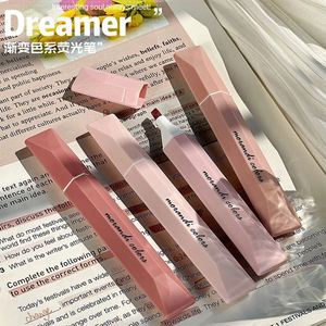 Lot de 4 surligneurs dégradés à pointe oblique, stylo de gribouillage pour le soin des yeux, 3 couleurs aléatoires, marqueurs pour étudiants - Product Image 6