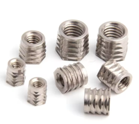 Yiping Healthcare Metric Thread Inserts Slotted Drive Copper Cold-Pressed Threaded Insert Knurled Brass Nut Plastic 0006M3