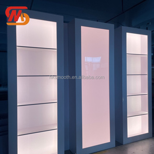 ตู้โชว์แชมเปญติดผนังแบบเรียบหรู พร้อมไฟ LED ตู้โชว์ไวน์อะคริลิค PVC สำหรับตกแต่งงานแต่งงาน - Product Image 2