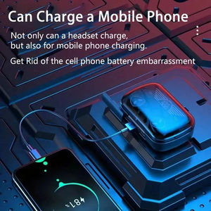 M20 độ trễ thấp Tai nghe điều khiển cảm ứng TWS tai nghe với màn hình hiển thị kỹ thuật số Mini Dài chờ cho chơi game - Product Image 5