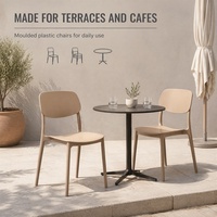 Chaises de restaurant d'extérieur, chaise de jardin résistante aux intempéries pour terrasse, café, balcon