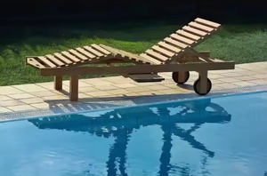 Oferta directa Resort Ocio Hotel Jardín Piscina Tumbona de plástico Salón al aire libre Silla de playa Tumbona - Product Image 5