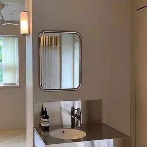 <span class=keywords><strong>Precio</strong></span> de fábrica, decoración enmarcada barata, <span class=keywords><strong>espejo</strong></span> de cristal de <span class=keywords><strong>cuerpo</strong></span> <span class=keywords><strong>entero</strong></span>, <span class=keywords><strong>espejo</strong></span> de pared de acero inoxidable nórdico Retro - Product Image 5