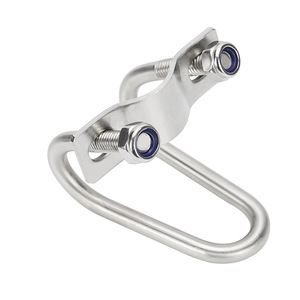 Eight Directions Stainless Steel Double U-Bolt 304 Heavy Duty <b>Clamp</b> Grade B Level 5.8 Construction Industry Use - Product Image 1