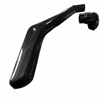 Snorkel d'admission d'air en carbone pour Toyota Hiace 2019-2024, accessoires extérieurs pour fourgonnette, pièces extérieures tout-terrain, aspect carbone
