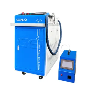 3 in 1 Genuo 브랜드 1000W 1500W 2000W 3000W 휴대용 섬유 레이저 금속 절단 용접 청소 기계