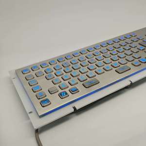 Thép không gỉ đèn nền kim loại bàn phím với <span class=keywords><strong>touchpad</strong></span> - Product Image 3