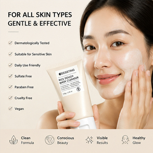 Limpiador Facial en Espuma OEM/ODM de 150g, Limpieza Profunda de Poros, Control de Grasa, Hidratante, Mascarilla Limpiadora de Arroz - Product Image 3